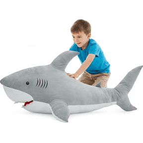 MaoGoLan 51'' Soft Shark Stuffed Animal Stuffed Shark Toy Giant Shark Body Pillow Ocean Plush Toy
