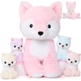 thumbnail image 1 of MaoGoLan 5Pcs 20'' Fox Stuffed Animals Fox Plush Toy Stuffed Mommy Fox with 4 Babies, 1 of 9