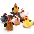 thumbnail image 1 of MaoGoLan 6 Pcs Chicken Stuffed Animals Set 6'' Cute Stuffed Chicken Plush Toy Bulk, 1 of 7