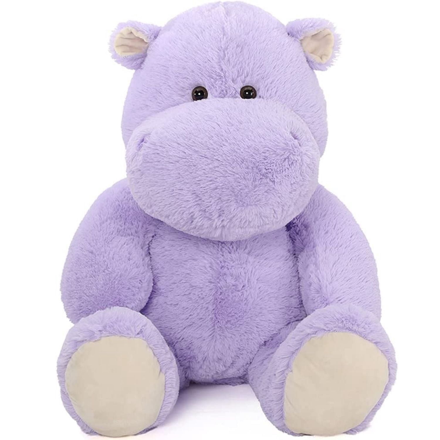 MaoGoLan Giant Hippopotamus Stuffed Animals 36" Purple Oversized Stuffed Hippo Toy Hippo Plush Toy