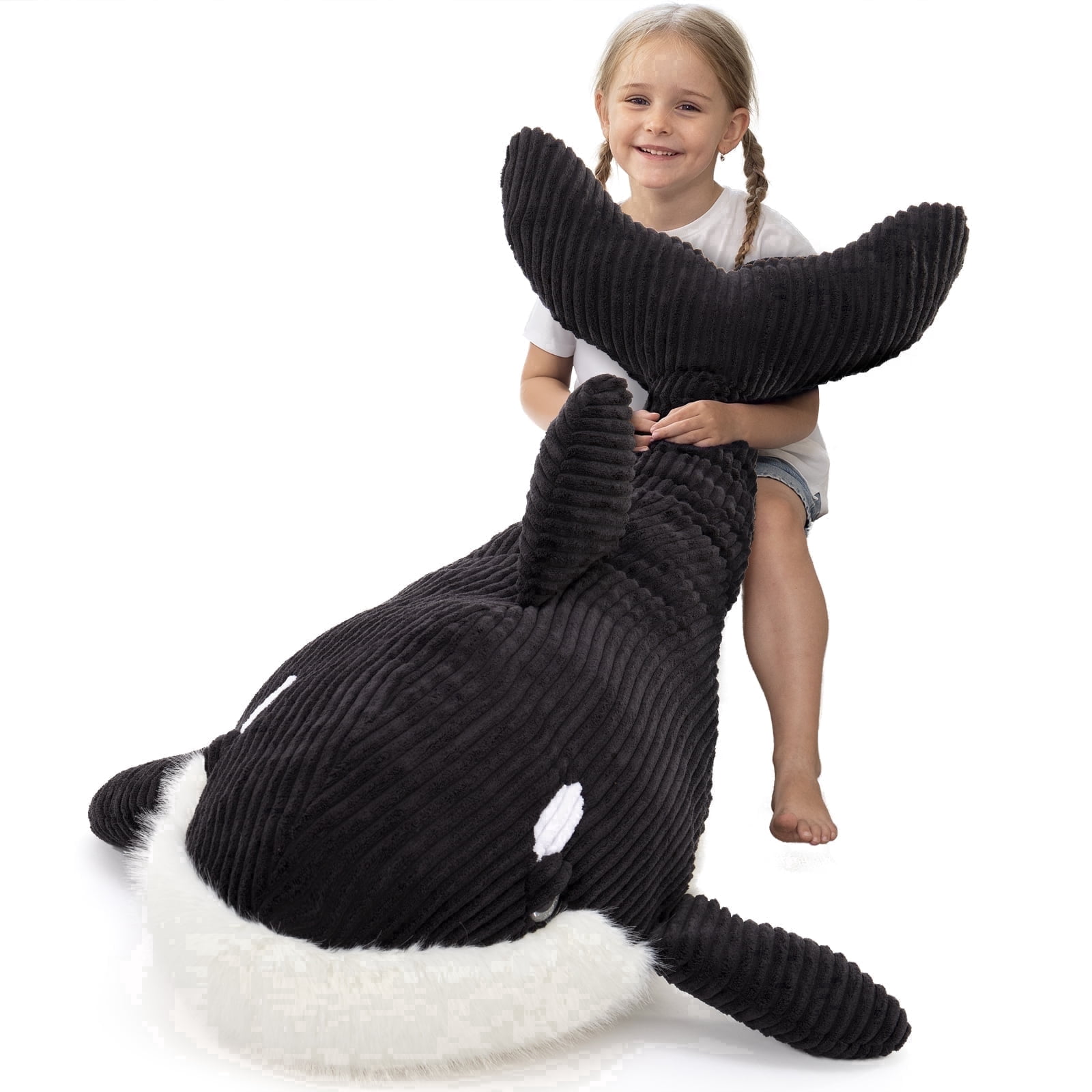 MaoGoLan 47'' Giant Killer whale Stuffed Animal Large Orca Body