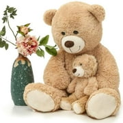 MaoGoLan Mommy and Baby Giant Teddy Bear 39" Bear Stuffed Animal Plush Toy
