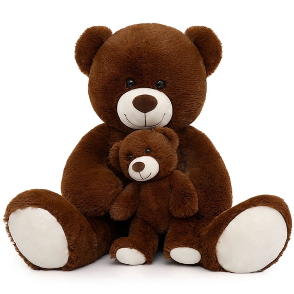 MaoGoLan Mommy and Baby Giant Teddy Bear 39" Bear Stuffed Animal Plush Toy