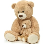 MaoGoLan Mommy and Baby Teddy Bear 39" Big Bear Stuffed Animal Plush Toy