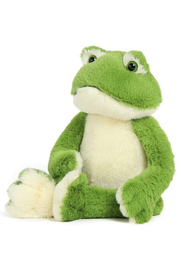 Plush Frog Stuffed Animal 17.7" Cute Frog Soft Toy with White Belly