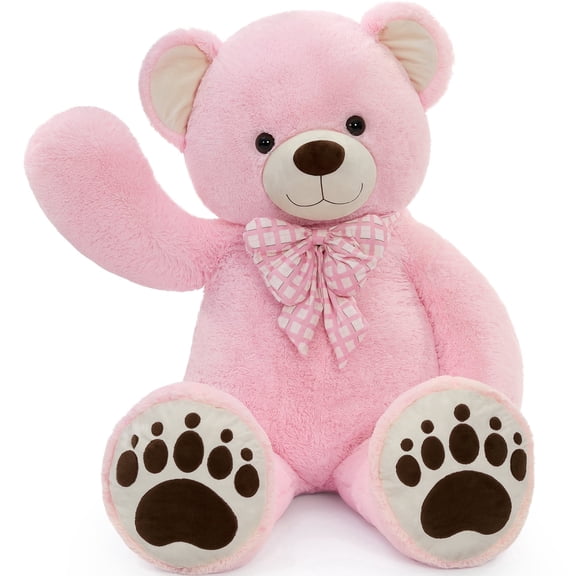 MaoGoLan 5ft Giant Teddy Bear Stuffed Animal Large Stuffed Bear With Bow Tie Bear Plush Toy