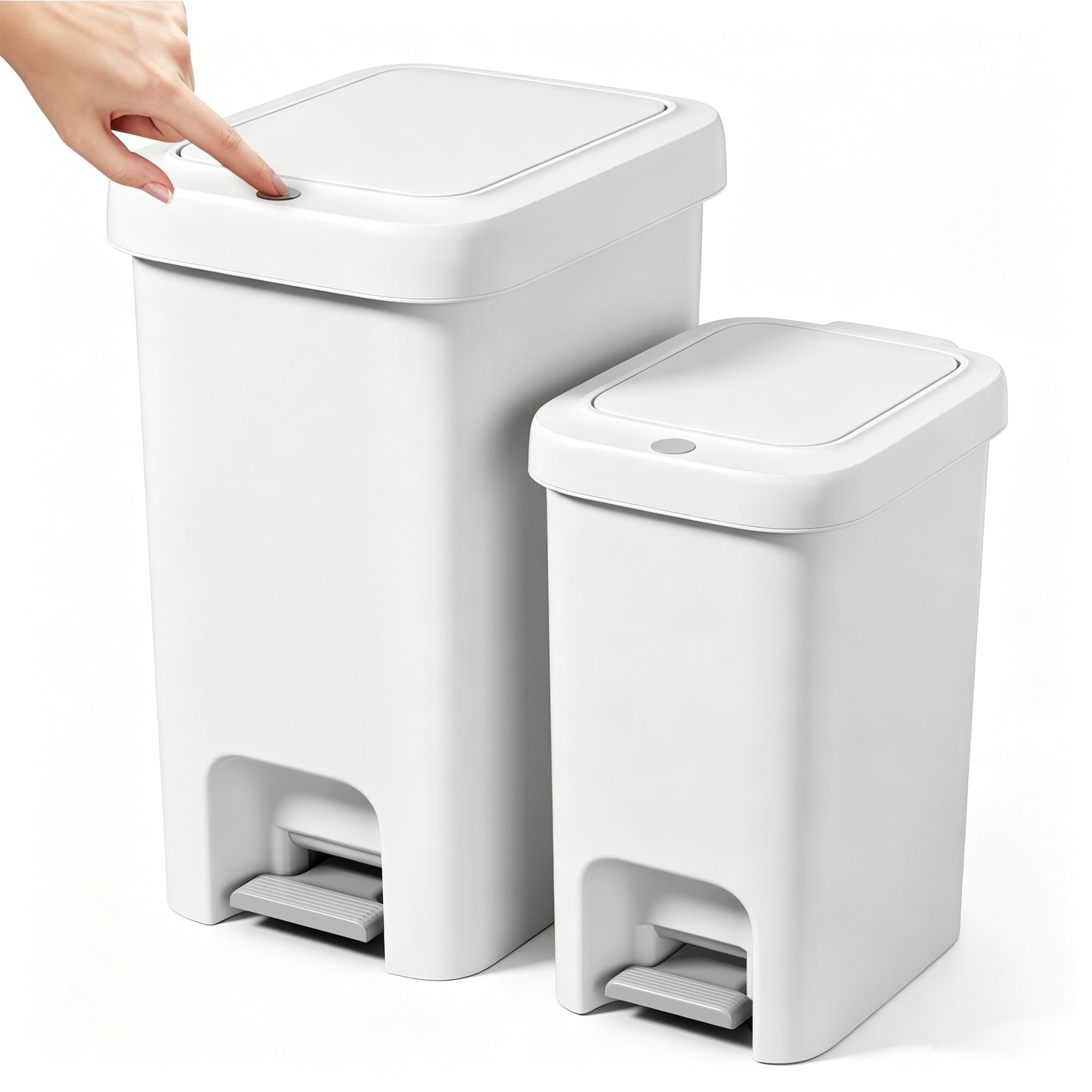 Indoor & Outdoor Trash Bins in Waste Management | White - Walmart.com
