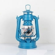 Maoka Oil Hurricane Lantern Kerosene Paraffin Indoor/Outdoor Camping Lamp Fuel Style Blue