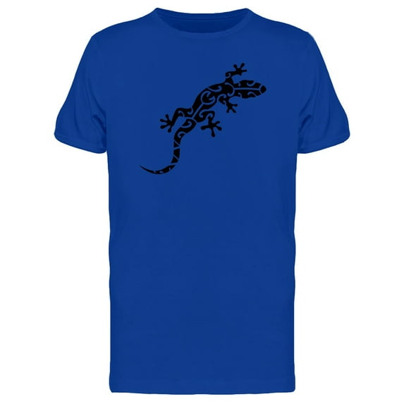 Maori Gecko Ornate Tattoo T-Shirt Men -Image by Shutterstock, Male XX-Large