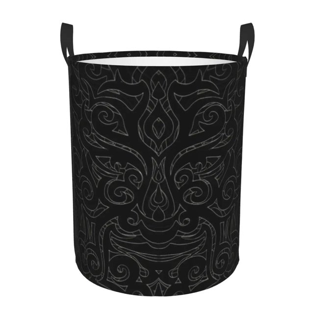 Maori Koru Kowhaiwhai Print Laundry Hamper Large Storage Basket New