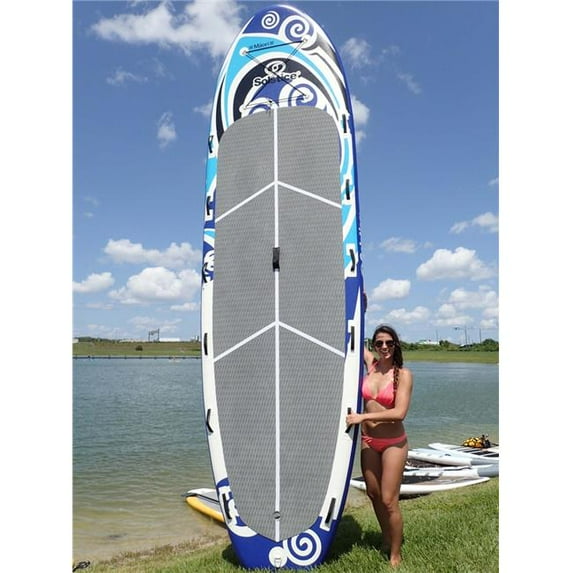 Maori Solstice Multi Person Inflatable Paddle Board with Repair Kit, Multicolor