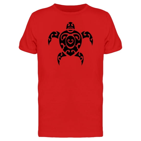 Maori Style Turtle Tattoo T-Shirt Men -Image by Shutterstock, Male Medium