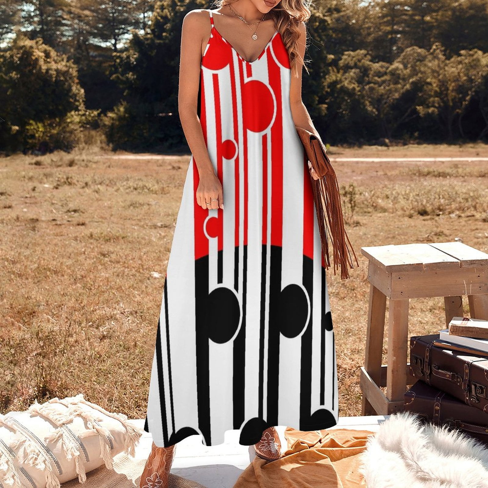 Maori kowhaiwhai pattern Sleeveless Dress party dresses woman summer ...