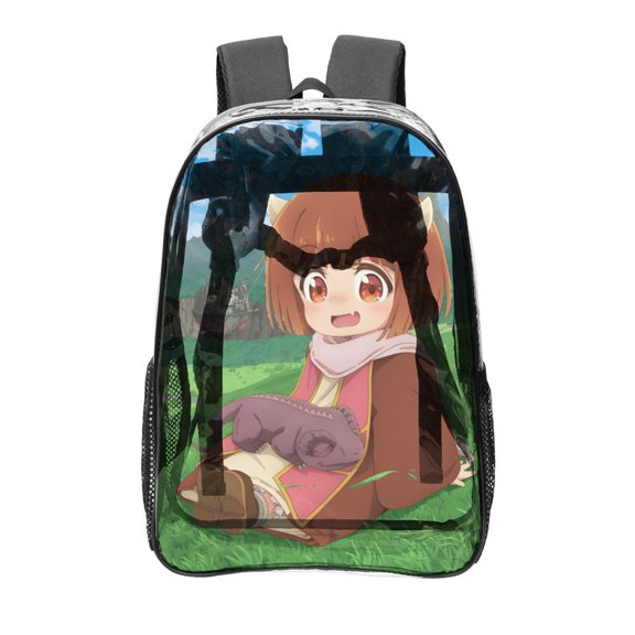 Maou no Musume wa Yasashi Sugiru Transparent Backpack - Guard Dog Security, Durable and Lightweight, Waterproof Design, Comfortable Straps