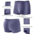 thumbnail image 1 of Maoxin Boxers For Men Breathable High Elastic Middle Waist Home Flat Underpants Mens Boxer Briefs Underwear Navy 2XL, 1 of 8