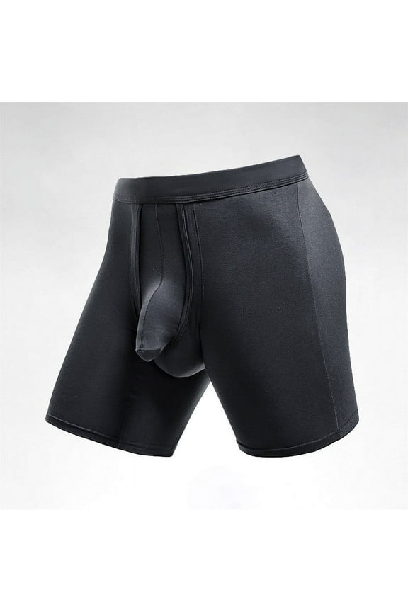 Boxers For Men Comfortable Solid Extended Sport Separate Breathable Briefs Boxer Briefs Gray XL