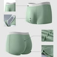 thumbnail image 1 of Maoxin Boxers For Men Cotton Breathable High Elastic Home Flat Underpants Mens Boxer Briefs Underwear Green L, 1 of 7