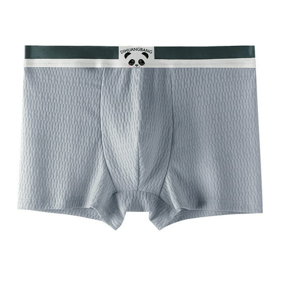 Maoxin Boxers For Men Cute Solid Fashion Briefs Comfortable Panties Briefs Boxers Underwear For Men Dark Gray 4XL
