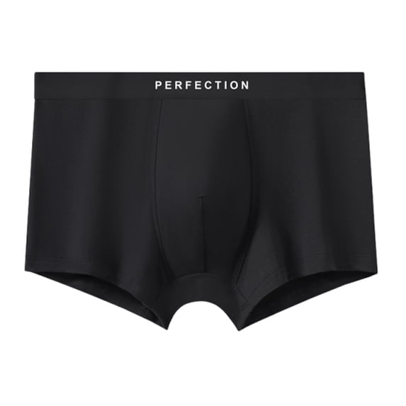 Maoxin Boxers For Men Digital Solid Breathable Close Fitting Underpants Comfortable Boxers Boxer Briefs Black XL