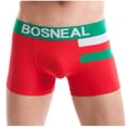 thumbnail image 1 of Maoxin Boxers For Men Seamless Sexy Solid Color Letters Comfortable Breathable Boxers Underwear Boxer Briefs Red M, 1 of 7