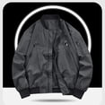 thumbnail image 1 of Maoxin Jackets for Men Fashion Solid Color Zipper Pocket Long Sleeved Casual Jacket Gray M, 1 of 4