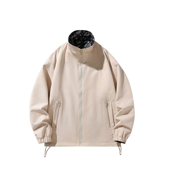 Maoxin Jackets for Men Fashion Zipper Hooded Casual Sweatshirt Jacket Long Sleeved Hooded Casual Jacket/jacket Khaki 6XL