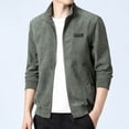 thumbnail image 1 of Maoxin Jackets for Men Stitching Drawstring Hooded Slim Fashion Jacket Coat Outwear Army Green 4XL, 1 of 6