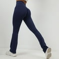 thumbnail image 1 of Maoxin Leggings Women Patchwork High Waist Stretch Strethcy Fitness Leggings Yoga Pant Workout Leggings for Women Navy M, 1 of 7