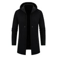 thumbnail image 1 of Maoxin Men Jacket Men's Casual Fashionable Long Sleeved Hooded Pocket Jacket Long Sleeve Hooded Casual Outwear Jackets Jacket Coats , Black , XL, 1 of 6