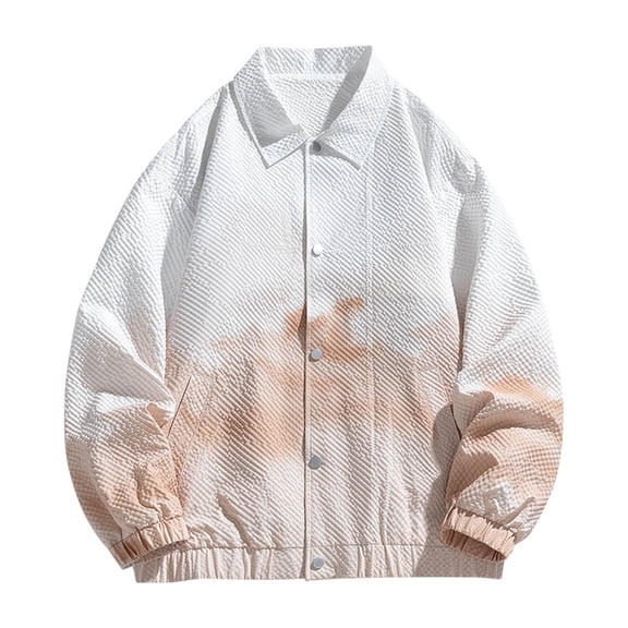 Maoxin Men's Coats Men's Casual Loose Fitting Long Sleeved Hooded Jacket Long Sleeve Hoodless Casual Outwear Jackets Khaki 8XL