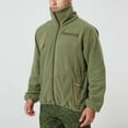 thumbnail image 1 of Maoxin Men's Coats Men's Winter Solid Color Zippered Pockets And Long Sleeved Stand Collar Casual Jacket Army Green S, 1 of 8