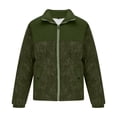thumbnail image 1 of Maoxin Men's Coats and Jackets Men's Fashion Solid Color Long Sleeve Hoodless Casual Outwear Jackets Army Green 4XL, 1 of 4