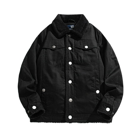 Maoxin Men's Coats and Jackets Men's Stitching Drawstring Hooded Slim Fashion Jacket Coat Outwear Black 5XL