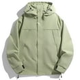 thumbnail image 1 of Maoxin Men's Jacket Men's Casual Loose Fitting Long Sleeved Zippered Hooded Jacket Plus Size Jacket for Men , Army Green , L, 1 of 6