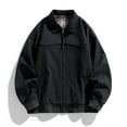 thumbnail image 1 of Maoxin Men's Jacket Men's Stitching Drawstring Hooded Slim Fashion Jacket Coat Outwear Black XL, 1 of 6