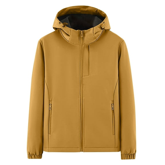 Maoxin Men's Spring And Charge Coat Thin Outdoor Mountaineering And Riding Windproof Work Coat , Yellow , M
