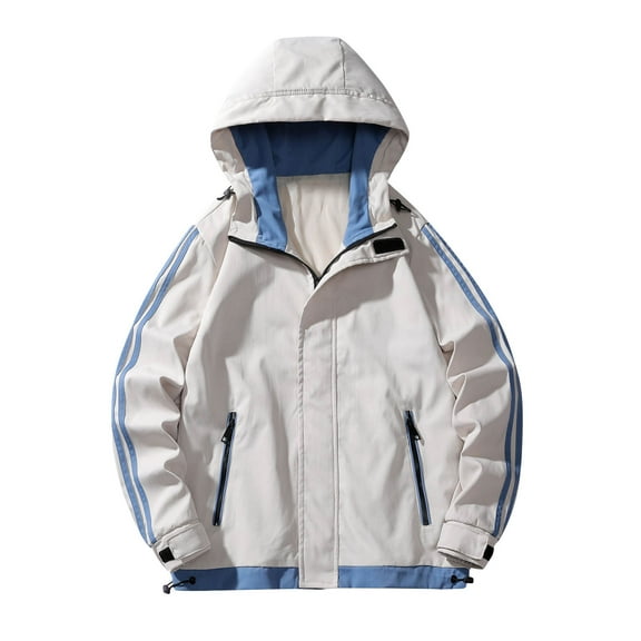 Maoxin Men's Spring And Coat Thin Outdoor Mountaineering And Riding Windproof Work Coat , Khaki , 4XL