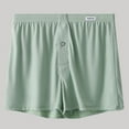 thumbnail image 1 of Maoxin Mens Boxer Briefs Solid Color Loose Breathable Sports Home Button Flat Corner Underwear Boxers Underwear For Men Green M, 1 of 4