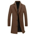 thumbnail image 1 of Maoxin Mens Jacket Man Fashion Long Sleeve Leisure Outerwear Long Coat Jackets Casual Outwear Coffee 5XL, 1 of 7