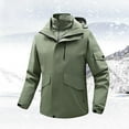 thumbnail image 1 of Maoxin Mens Jacket Men's Stitching Drawstring Hooded Slim Fashion Jacket Coat Outwear Jackets for Men , Army Green , M, 1 of 8