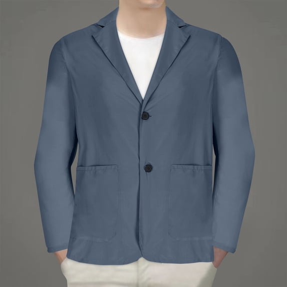 Maoxin Mens Jackets Men's Casual Fashion Sports Thin Solid Color Long-sleeved Hoodless Casual Coat/jacket Dark Gray 4XL