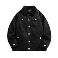 thumbnail image 1 of Maoxin Mens Jackets Men's Stitching Drawstring Hooded Slim Fashion Jacket Coat Outwear Black 2XL, 1 of 2