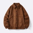 thumbnail image 1 of Maoxin Mens Tops Men's Fashion Casual Sports Slim Long Sleeve Hoodless Casual Coat/jacket Coffee XL, 1 of 8