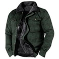 thumbnail image 1 of Maoxin Mens Tops Men's Printed Thick Side Seam Pocket Casual Zipper Loose Cotton Jacket Multicolor XL, 1 of 2