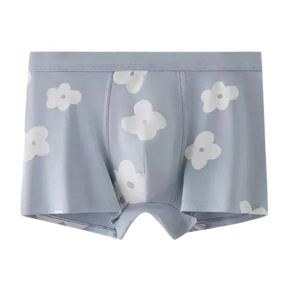 Maoxin Mens Underwear Boxer Briefs Digital Printing Breathable Close Fitting Underpants Comfortable Boxers Men's Boxer Briefs Light Blue L