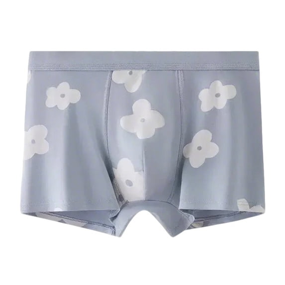 Maoxin Mens Underwear Boxer Briefs Digital Printing Breathable Close Fitting Underpants Comfortable Boxers Men's Boxer Briefs Light Blue L