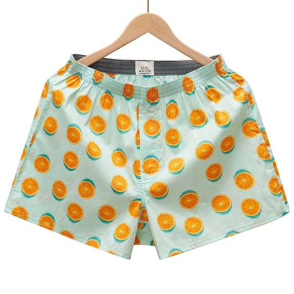 Maoxin Mens Underwear Boxer Briefs Printed Comfortable Breathable Short Men's Boxer Briefs Mint Green M