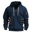 thumbnail image 1 of Maoxin Spring And Men's Hoodie Zipper Multi Pocket Pullover Sports And Casual Coat , Navy , S, 1 of 2