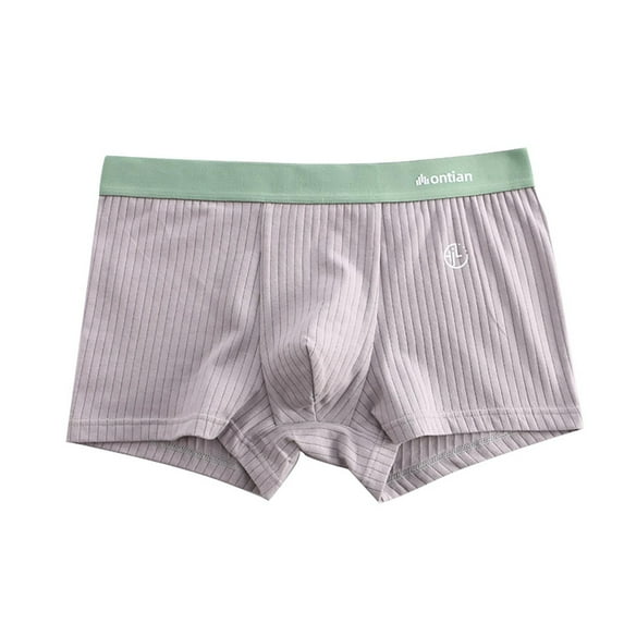 Maoxin Underwear For Men Pack Fashionable Solid Color Breathable And Casual Flat Underwear Mens Boxer Briefs Underwear Gray XL