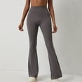 thumbnail image 1 of Women's Leggings Fashion Casual Women Printed Gradient Span Ladies High Waist Wide Leg Trousers Yoga Pants Long Pants Workout Pants Women Dark Gray L, 1 of 5